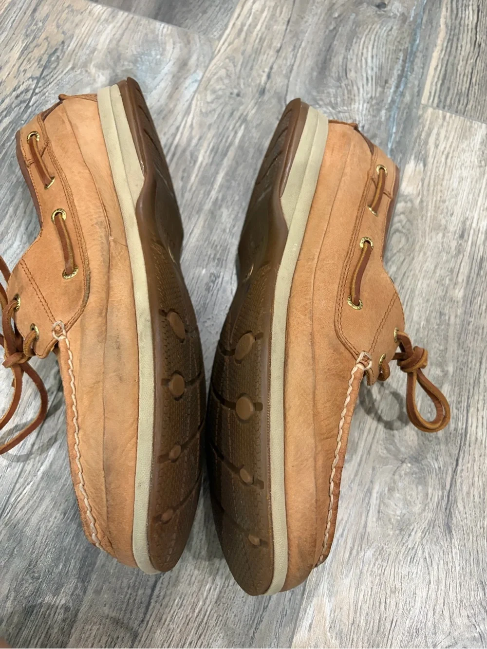 Sperry Men’s Boat Shoes in Tan/Brown Leather